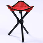 Banco Dobrável para Caminhadas, Camping e Pesca Portátil Cadeira Triangular Carga Máxima 100KG Tamanho da Cadeira Dobrável: 22 x 22 x 31cm, Banco Dobrável de Pesca (Vermelho), Banco Dobrável de Pesca (Azul), Banco Dobrável de Pesca (Verde)