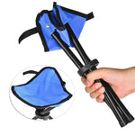 Banco Dobrável para Caminhadas, Camping e Pesca Portátil Cadeira Triangular Carga Máxima 100KG Tamanho da Cadeira Dobrável: 22 x 22 x 31cm, Banco Dobrável de Pesca (Vermelho), Banco Dobrável de Pesca (Azul), Banco Dobrável de Pesca (Verde)