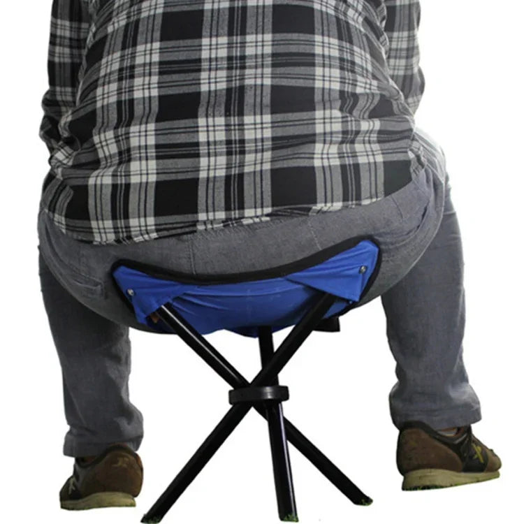 Banco Dobrável para Caminhadas, Camping e Pesca Portátil Cadeira Triangular Carga Máxima 100KG Tamanho da Cadeira Dobrável: 22 x 22 x 31cm, Banco Dobrável de Pesca (Vermelho), Banco Dobrável de Pesca (Azul), Banco Dobrável de Pesca (Verde)