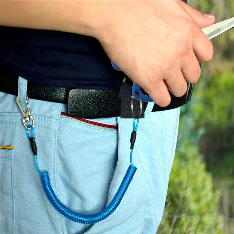 Chaveiro multifuncional anti-perda para exterior, cordão elástico TPU, comprimento: 32cm, chaveiro anti-perda (cinzento), chaveiro anti-perda (verde)