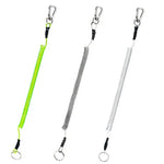 Chaveiro multifuncional anti-perda para exterior, cordão elástico TPU, comprimento: 32cm, chaveiro anti-perda (cinzento), chaveiro anti-perda (verde)