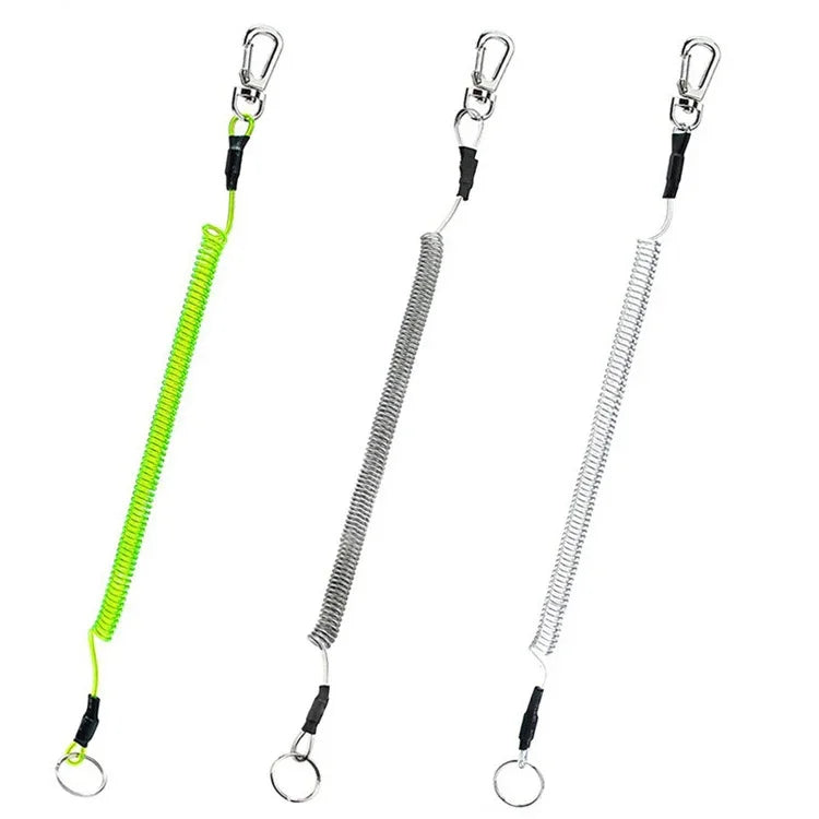Chaveiro multifuncional anti-perda para exterior, cordão elástico TPU, comprimento: 32cm, chaveiro anti-perda (cinzento), chaveiro anti-perda (verde)