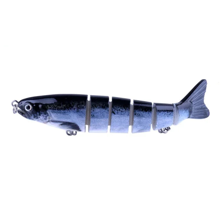 Iscas Artificiais de Pesca Plásticas Duras Multi-secção HENGJIA JM026 6# 12,7cm 22g com Anzol Triplo, Entrega de Cor Aleatória, JM026 6# 12,7cm