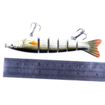 Iscas Artificiais de Pesca Plásticas Duras Multi-secção HENGJIA JM026 6# 12,7cm 22g com Anzol Triplo, Entrega de Cor Aleatória, JM026 6# 12,7cm
