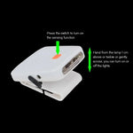 Lanterna de Cabeça para Pesca, Campismo e Caminhadas com Clip para Chapéu, LED Recarregável com Sensor Infravermelho Portátil