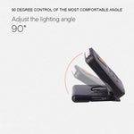 Lanterna de Cabeça para Pesca, Campismo e Caminhadas com Clip para Chapéu, LED Recarregável com Sensor Infravermelho Portátil