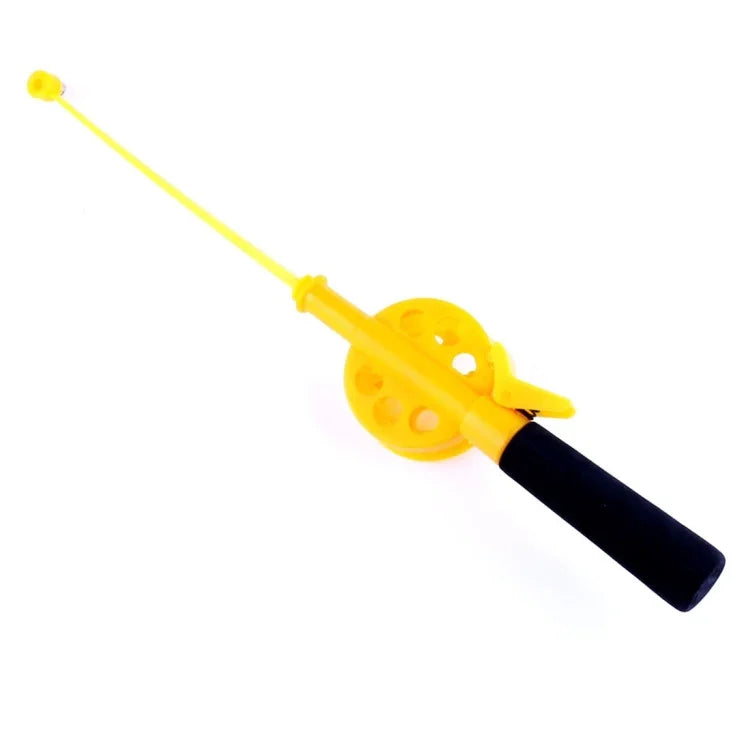 Vara de Pesca no Gelo Portátil de 33cm, Vara de Pesca de Plástico para Inverno, Mini Vara para Pesca em Ribeiros e Lagoas