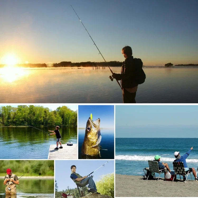 Vara de Pesca no Gelo Portátil de 33cm, Vara de Pesca de Plástico para Inverno, Mini Vara para Pesca em Ribeiros e Lagoas