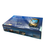 Localizador de Peixes Ultrassónico Portátil, Profundidade da Água e Temperatura, Localizador de Peixes com Sensor Sonar com Fio Transdutor e Ecrã LCD, Localizador de Peixes Preto