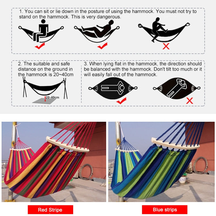 Rede de Lona para Uma Pessoa Resistente a Capotamento para Exterior Cama de Balanço Portátil para Praia com Varas de Madeira, Tamanho: 185 x 80cm, Tamanho: 185 x 80cm, Tamanho: 185 x 80cm (Vermelho)