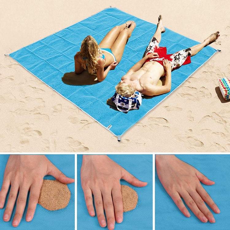 Colchão de Piquenique Dobrável Leve Sem Areia Almofada de Camping ao Ar Livre Tapete de Praia, Tamanho: 2x1.5m, 2 x 1.5m(Rosa), 2 x 1.5m(Verde), 2 x 1.5m(Azul)