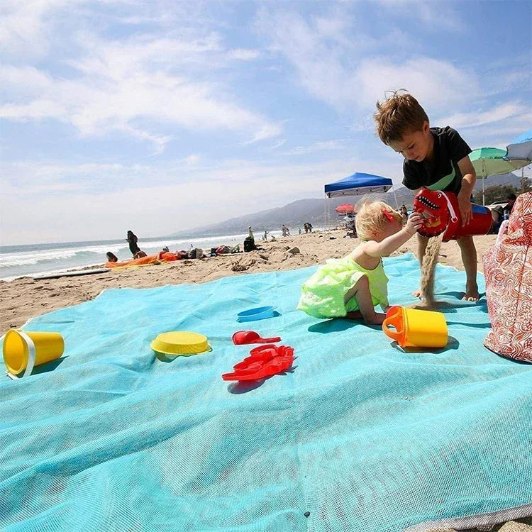 Colchão para Piquenique Dobrável Leve Antiarelha Almofada para Campismo Tapete de Praia, Tamanho: 2x2m, 2 x 2m (Rosa), 2 x 2m (Verde), 200x200m Azul