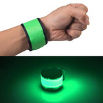 Pulseira de Pulso Desportiva LED Luminosa de Bater com Estalo, Pequena, Tamanho: 26*4cm, 26x4cm Verde Claro, 26x4cm Vermelho, 26x4cm Branco, 26x4cm Laranja, 26x4cm Rosa, 26x4cm Verde, 26x4cm Azul