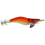 Iscas Duras de Plástico HENGJIA 8cm para Pesca de Lula, Iscas de Camarão de Madeira, 1# (Magenta+Vermelho Escuro), 2# (Laranja + Amarelo), 3# (Amarelo), 5# (Magenta), 6# (Laranja)