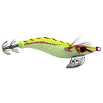 Iscas Duras de Plástico HENGJIA 8cm para Pesca de Lula, Iscas de Camarão de Madeira, 1# (Magenta+Vermelho Escuro), 2# (Laranja + Amarelo), 3# (Amarelo), 5# (Magenta), 6# (Laranja)