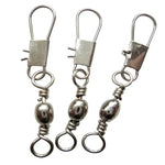 20pcs Conectores de Pesca 8# 3.5cm Giratório Barril com Anel de Segurança, 20pcs 8# 3.5cm