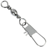 20pcs Conectores de Pesca 8# 3.5cm Giratório Barril com Anel de Segurança, 20pcs 8# 3.5cm