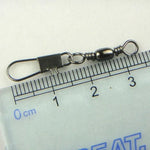 20pcs Conectores de Pesca 8# 3.5cm Giratório Barril com Anel de Segurança, 20pcs 8# 3.5cm