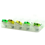 HENGJIA 5 PCS Iscas Moles para Pesca na Água, Iscas de Rã Raio com Caixa de Plástico, Iscas Moles para Pesca na Água
