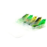 HENGJIA 5 PCS Iscas Moles para Pesca na Água, Iscas de Rã Raio com Caixa de Plástico, Iscas Moles para Pesca na Água