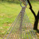 Cadeira de Rede Suspensa com Estrutura de Rede de Corda de Algodão para Exterior Aotu AT6732, Tamanho: 130x90cm, Tamanho: 130x90cm