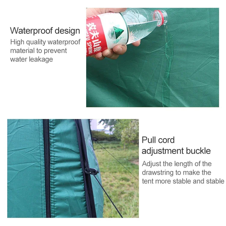 Tenda de Banho e Troca de Roupa Aotu AT6516 com Janela, Tamanho: 195x150x150cm, Tamanho: 195x150x150cm