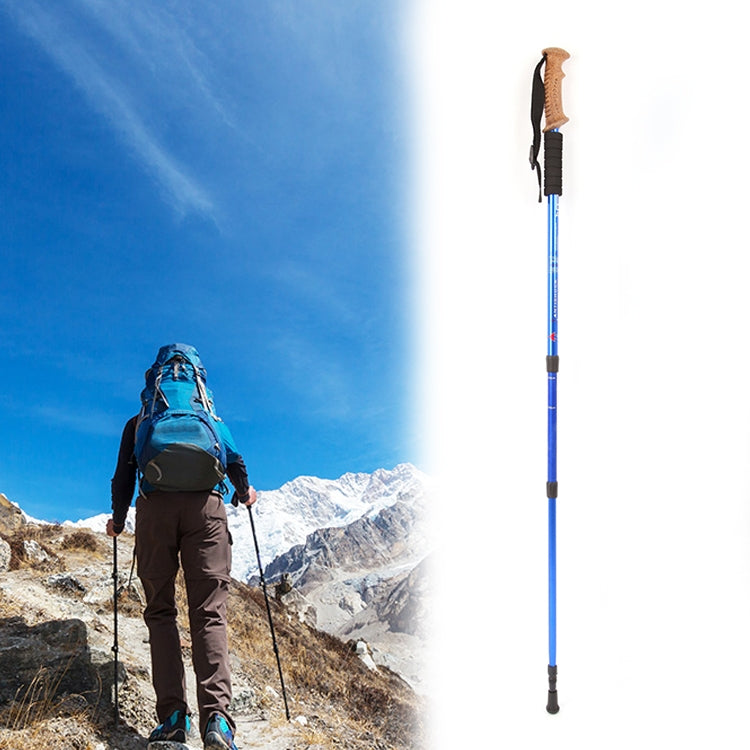 Bastonetes de Trekking Corky para Campismo ao Ar Livre Aotu AT7551 135cm Liga de Alumínio, Preto#135cm, Azul#135cm, Vermelho#135cm, Prateado#135cm