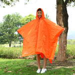 Impermeável Multifuncional 3 em 1 Aotu AT6927 para Campismo ao Ar Livre, Manta de Piquenique, Tamanho: 217x143cm, 217x143cm (Laranja), 217x143cm (Azul)