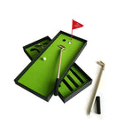 Tapete Mini de Putting para Golfe, Treinador de Vara de Empurrar, Tamanho: 24,5x10,5x3,5cm, Mini Campo