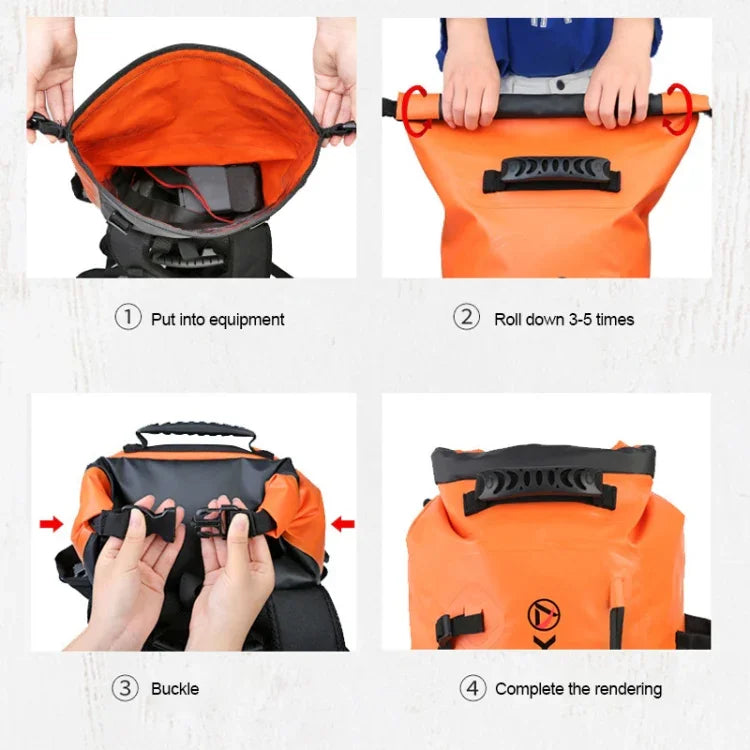 XINDA H-BAG03 Mochila de Montanhismo Impermeável para Armazenamento a Montante 20L, 20L