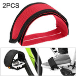 2 PCS Conjunto de Bandas para Pedais de Bicicleta com Tiras Antiderrapantes para Pés