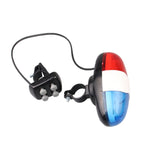 Buzina Eletrónica de 4 Tons para Bicicleta com Luz Traseira LED para Bicicleta de Montanha, Buzina de 4 Tons com Luz Traseira LED