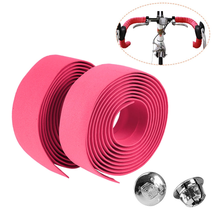 1 Par de Fita de Cortiça para Guiador de Bicicleta de Estrada, Desportiva + 2 Tampões de Guiador, 2m Vermelho, 2m Branco, 2m Amarelo, 2m Preto, 2m Rosa, 2m Verde, 2m Azul