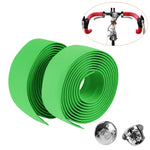 1 Par de Fita de Cortiça para Guiador de Bicicleta de Estrada, Desportiva + 2 Tampões de Guiador, 2m Vermelho, 2m Branco, 2m Amarelo, 2m Preto, 2m Rosa, 2m Verde, 2m Azul