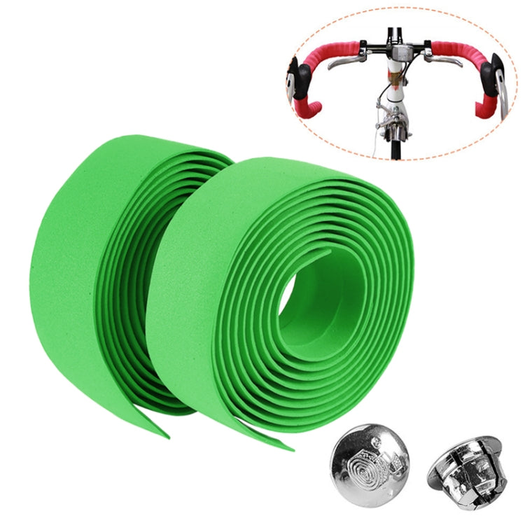 1 Par de Fita de Cortiça para Guiador de Bicicleta de Estrada, Desportiva + 2 Tampões de Guiador, 2m Vermelho, 2m Branco, 2m Amarelo, 2m Preto, 2m Rosa, 2m Verde, 2m Azul