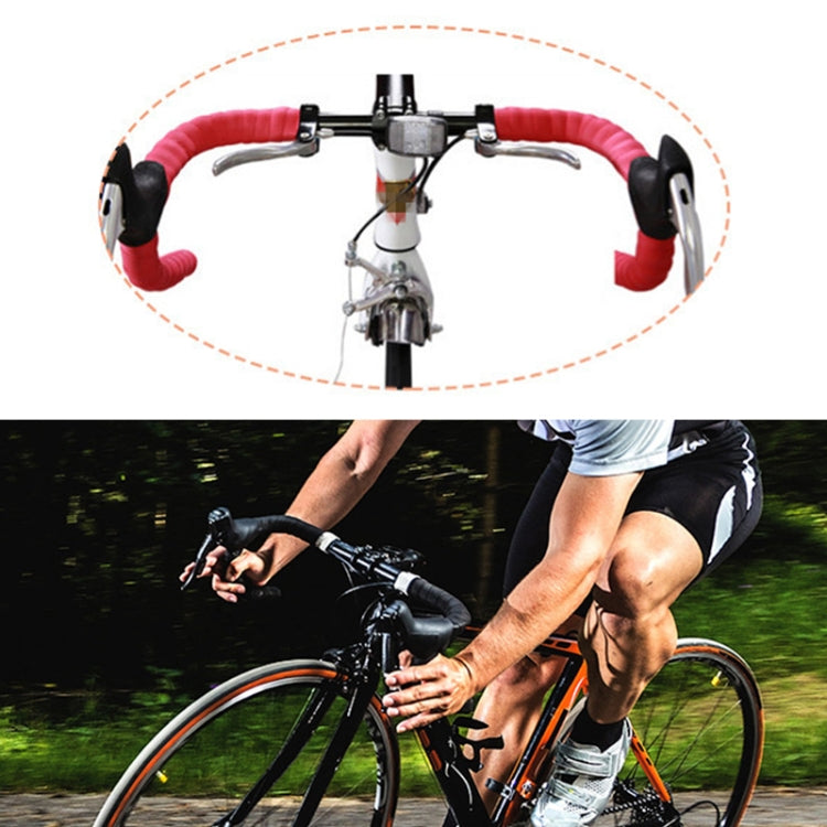 1 Par de Fita de Cortiça para Guiador de Bicicleta de Estrada, Desportiva + 2 Tampões de Guiador, 2m Vermelho, 2m Branco, 2m Amarelo, 2m Preto, 2m Rosa, 2m Verde, 2m Azul