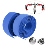 1 Par de Fita de Cortiça para Guiador de Bicicleta de Estrada, Desportiva + 2 Tampões de Guiador, 2m Vermelho, 2m Branco, 2m Amarelo, 2m Preto, 2m Rosa, 2m Verde, 2m Azul