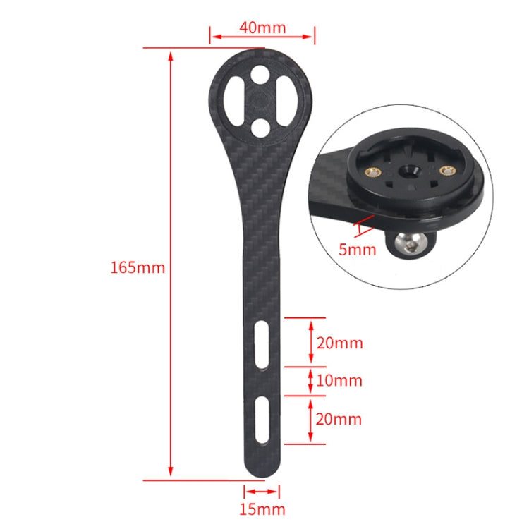 Suporte para Computador de Bicicleta de Estrada em Fibra de Carbono Completa para Série Garmin (Mate), para Série Bryton (Mate), para Série CATEYE (Mate), para Série Garmin (Mate)
