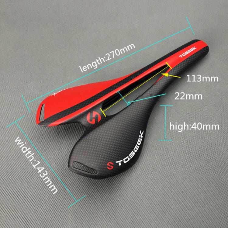 Selim Oco para Bicicleta de Estrada em Fibra de Carbono TOSEEK, Textura 3K + Extinção, Extinção (Azul), Extinção (Vermelho), Extinção (Branco), Extinção (Amarelo), Extinção (Preto), Extinção (Laranja), Extinção (Verde), Extinção (Cinza)