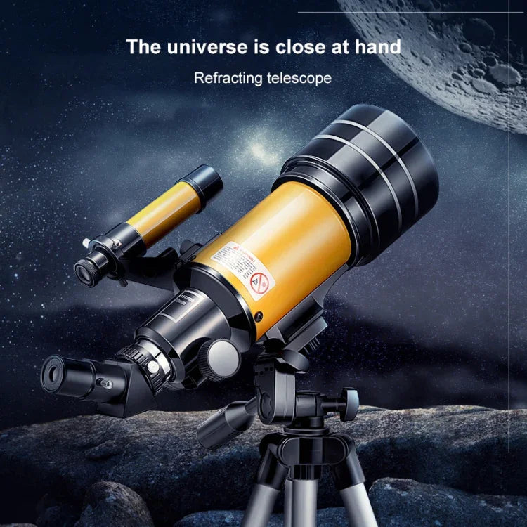 Telescópio Astronómico Refrator de Alta Definição para Observação de Estrelas, Telescópio