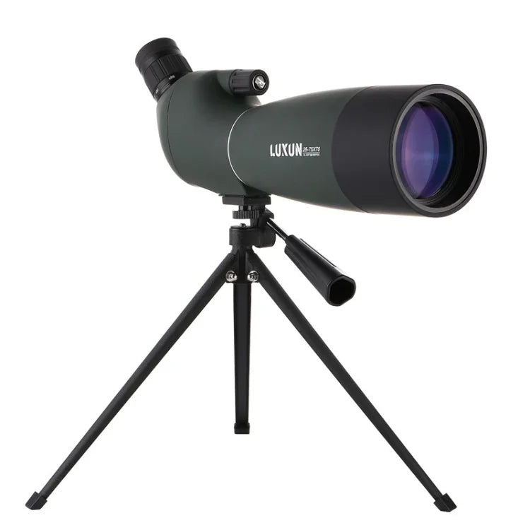 LUXUN 25-75x70 Telescópio Astronómico de Alta Definição para Observação de Aves e Visão Noturna ao Ar Livre, 25-75x70