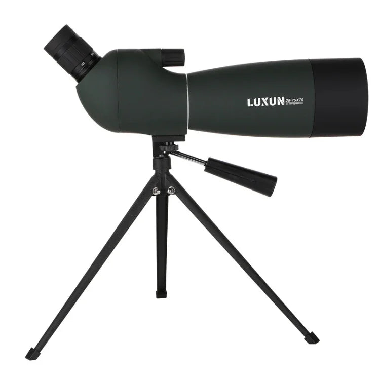 LUXUN 25-75x70 Telescópio Astronómico de Alta Definição para Observação de Aves e Visão Noturna ao Ar Livre, 25-75x70