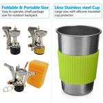 Conjunto portátil DS-101 para cozinhar em campismo ao ar livre, conjunto de panelas para piquenique