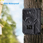 PR-200B Câmara de Caça com Lente Grande Angular de 120 Graus, IP56 à Prova de Água, 12MP 1080P HD Infravermelhos, Suporta Cartão TF, PIR Alcance: 10-15m, PR200B