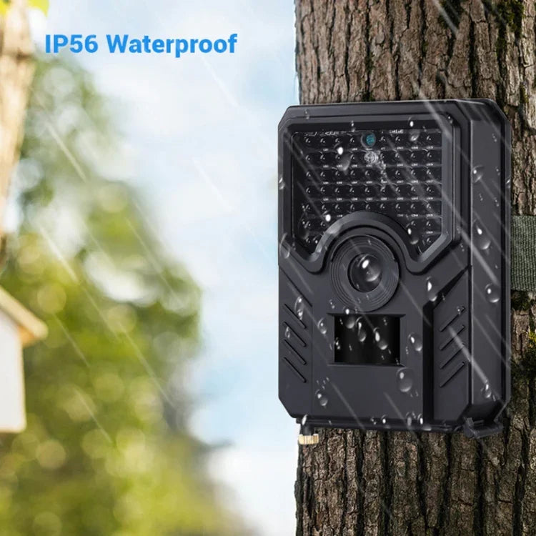 PR-200B Câmara de Caça com Lente Grande Angular de 120 Graus, IP56 à Prova de Água, 12MP 1080P HD Infravermelhos, Suporta Cartão TF, PIR Alcance: 10-15m, PR200B