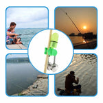 10 PCS Alarme de Mordida para Pesca com Clip de Sinos Duplos com Luz LED Noturna, Sinos de Alarme para Pesca