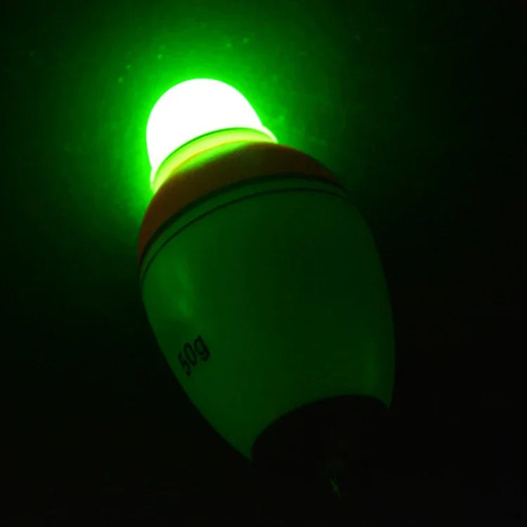Flutuador Eletrónico para Pesca com Luz Noturna, Boia Luminosa, 3.5cm/30g, 3.9cm/40g, 4.2cm/50g, 4.5cm/60g, 4.8cm/80g