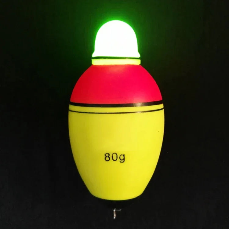 Flutuador Eletrónico para Pesca com Luz Noturna, Boia Luminosa, 3.5cm/30g, 3.9cm/40g, 4.2cm/50g, 4.5cm/60g, 4.8cm/80g