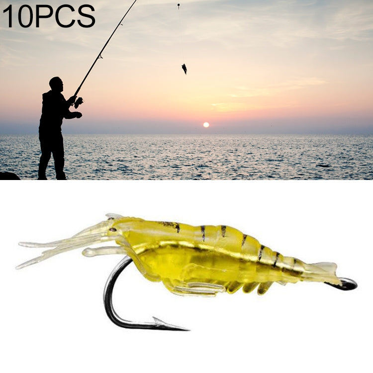 10 PCS Iscas Artificiais Moles para Pesca 4cm Isca de Camarão Popper com Anzol, Camarão Transparente com Anzol, Camarão Artificial com Anzol, Camarão Luminoso com Anzol, Camarão Rosa com Anzol, Camarão Verde com Anzol