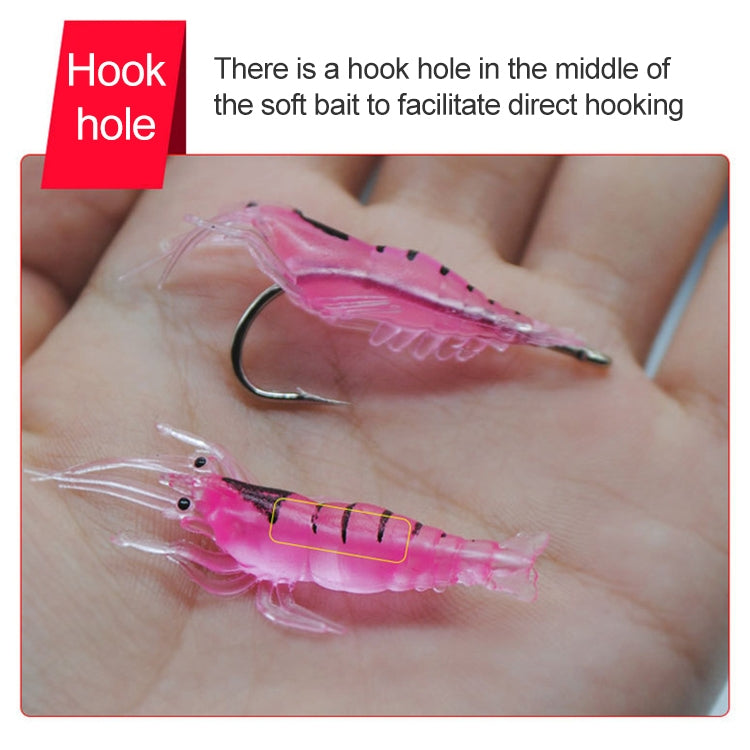 10 PCS Iscas Artificiais Moles para Pesca 4cm Isca de Camarão Popper com Anzol, Camarão Transparente com Anzol, Camarão Artificial com Anzol, Camarão Luminoso com Anzol, Camarão Rosa com Anzol, Camarão Verde com Anzol